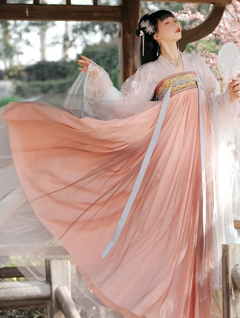 Women's Dress Hanfu Tops Skirt Inner Han Chinese Clothing Dance Cosplay Party